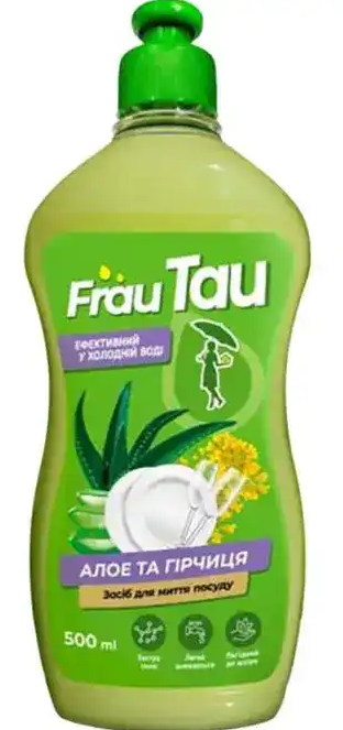 Засіб для миття посуду FRAU TAU Алое та гірчиця 500 мл